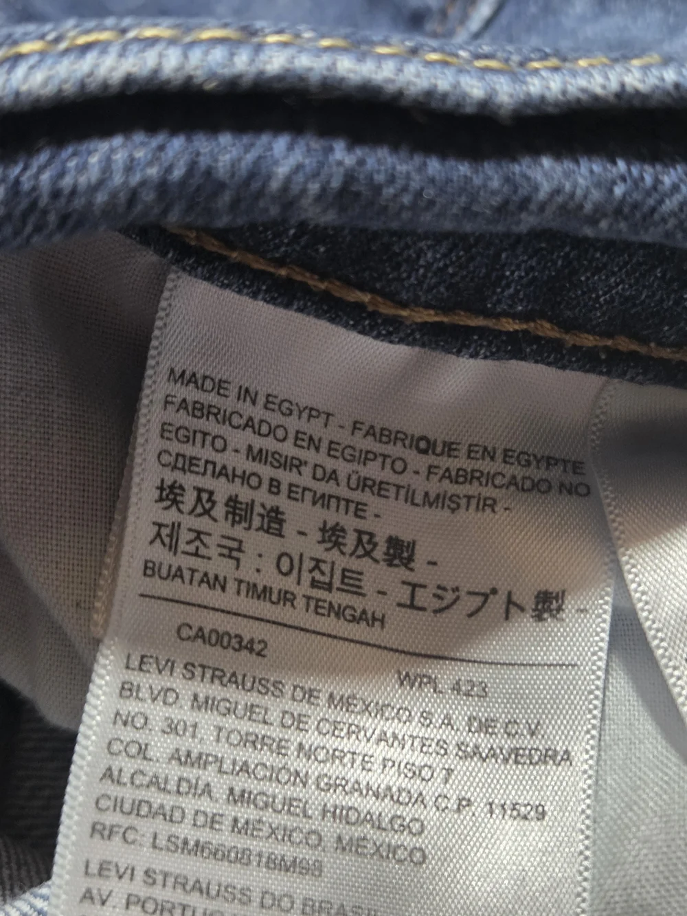 Levi's Men's 505 Regular Fit Jeans Size 10L (30×34) Blue Denim